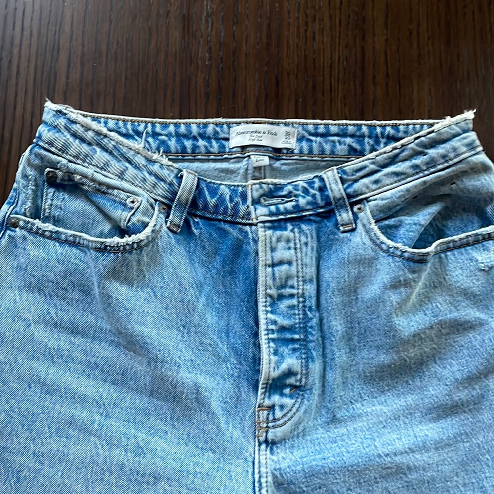 Abercrombie high rise curve love jeans